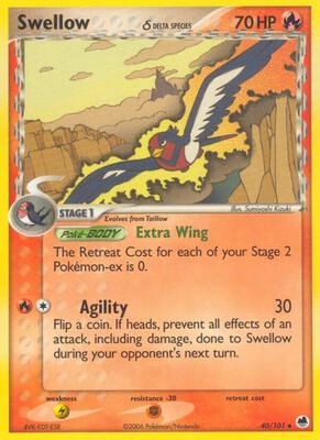 Swellow (Delta Species) card from EX Dragon Frontiers