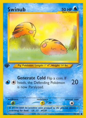 Swinub card from Neo Destiny