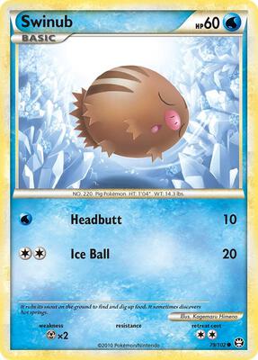 Swinub card from Triumphant