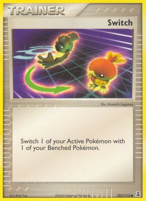 Switch card from EX Delta Species
