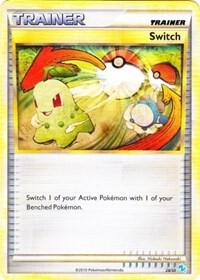 Switch (Gyarados) card from HGSS Trainer Kit: Gyarados & Raichu