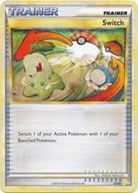 Switch (Raichu) card from HGSS Trainer Kit: Gyarados & Raichu