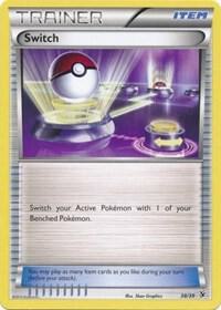 Switch card from Kalos Starter Set