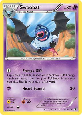 Swoobat card from Legendary Treasures