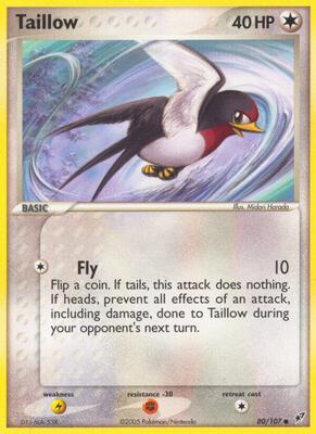 Taillow card from EX Deoxys
