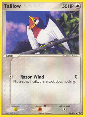 Taillow card from EX Emerald