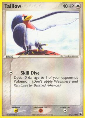 Taillow card from EX Delta Species
