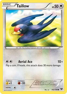 Taillow card from XY Base Set