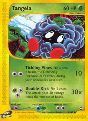 Tangela card from Aquapolis