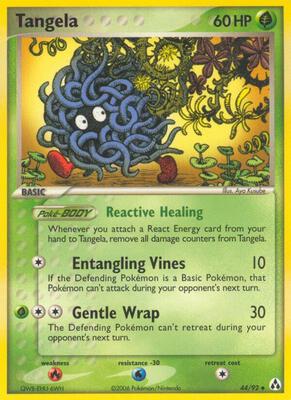 Tangela card from EX Legend Maker