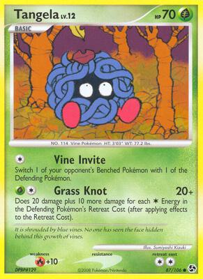 Tangela card from Great Encounters