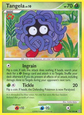 Tangela card from Stormfront