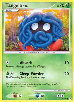 Tangela (76) card from Arceus