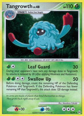 Tangrowth card from Arceus