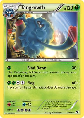 Tangrowth card from Legendary Treasures