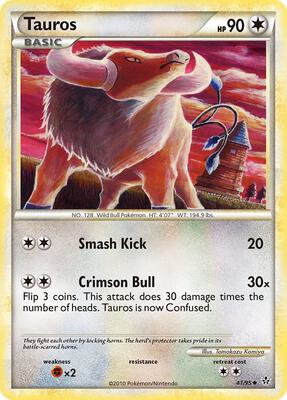 Tauros card from Unleashed