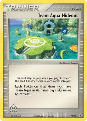 Team Aqua Hideout card from EX Team Magma vs Team Aqua