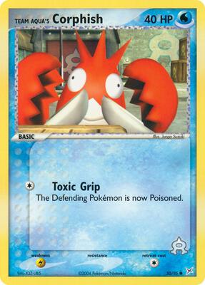 Team Aqua's Corphish - 50/95 card from EX Team Magma vs Team Aqua