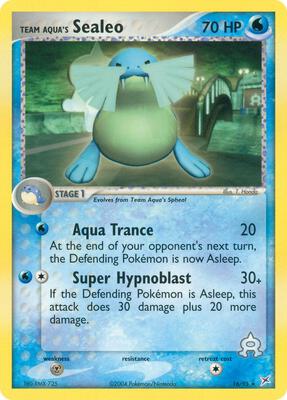 Team Aqua's Sealeo - 16/95 card from EX Team Magma vs Team Aqua