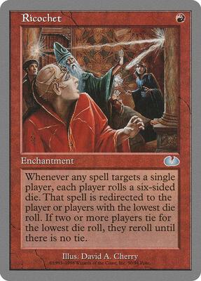 Ricochet card from Unglued