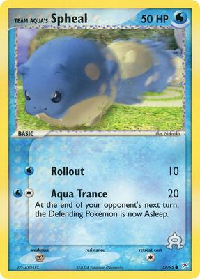 Team Aqua's Spheal - 57/95 card from EX Team Magma vs Team Aqua