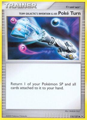Team Galactic's Invention G-105 Poke Turn card from Platinum