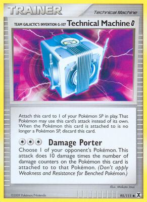 Team Galactic's Invention G-107 Technical Machine G card from Rising Rivals