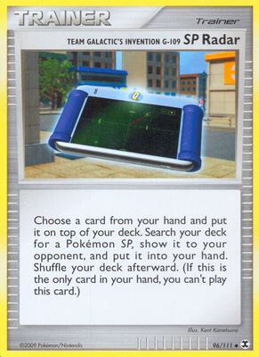 Team Galactic's Invention G-109 SP Radar card from Rising Rivals