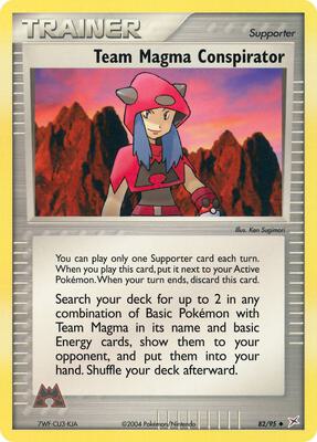 Team Magma Conspirator card from EX Team Magma vs Team Aqua