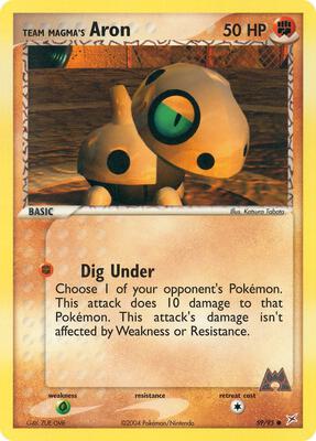 Team Magma's Aron - 59/95 card from EX Team Magma vs Team Aqua