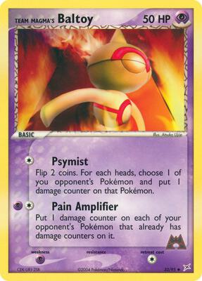 Team Magma's Baltoy - 32/95 card from EX Team Magma vs Team Aqua