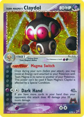 Team Magma's Claydol - 8/95 card from EX Team Magma vs Team Aqua
