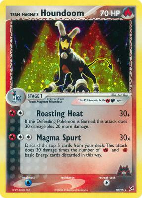 Team Magma's Houndoom - 10/95 card from EX Team Magma vs Team Aqua