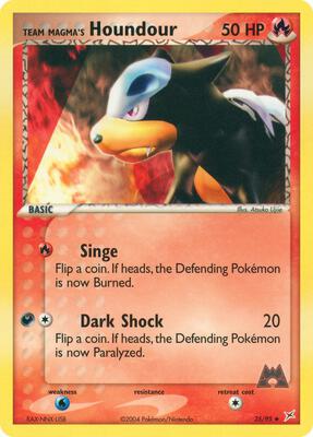 Team Magma's Houndour - 35/95 card from EX Team Magma vs Team Aqua