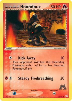 Team Magma's Houndour - 63/95 card from EX Team Magma vs Team Aqua