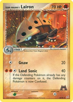 Team Magma's Lairon - 36/95 card from EX Team Magma vs Team Aqua
