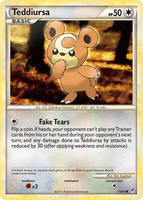 Teddiursa card from Call of Legends