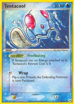Tentacool card from EX Hidden Legends