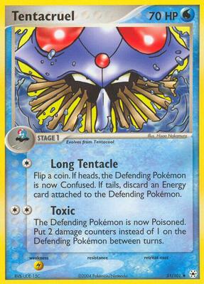 Tentacruel card from EX Hidden Legends