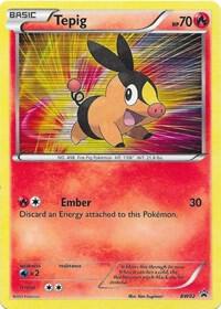 Tepig (BW02) card from Black and White Promos