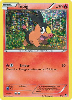 Tepig - 3/12 card from McDonald's Promos 2011