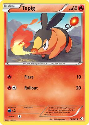 Tepig card from Boundaries Crossed