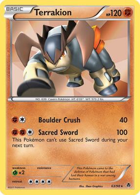 Terrakion card from Emerging Powers