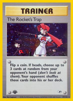 The Rocket's Trap card from Gym Heroes