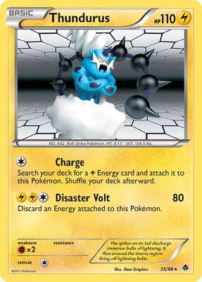 Thundurus card from Emerging Powers