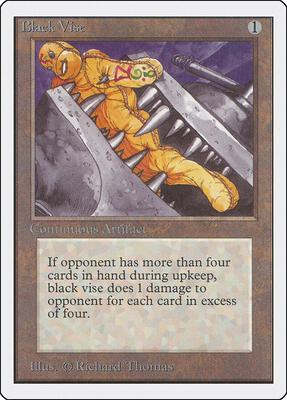 Black Vise card from Unlimited Edition