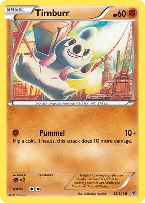 Timburr card from Noble Victories