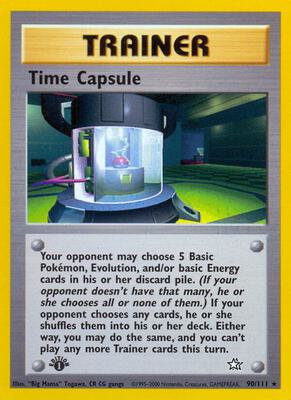 Time Capsule card from Neo Genesis