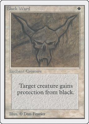 Black Ward card from Unlimited Edition