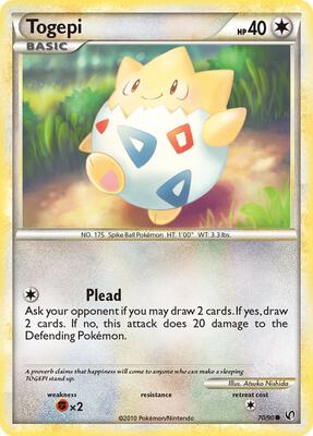 Togepi card from Undaunted